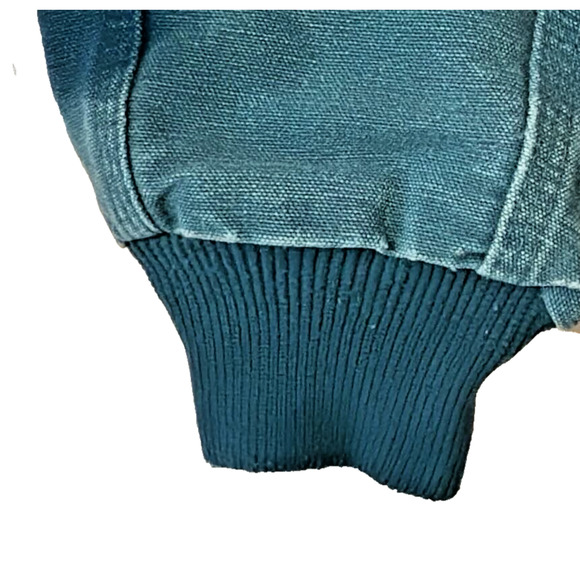 Vintage LARGE Carhartt Aqua Blue Aztec Lined Santa Fe Jacket JS1155 - Picture 4 of 8